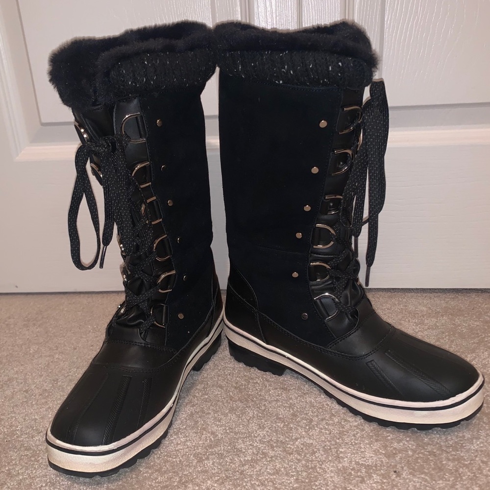 Aldo Waterproof Faux Fur Snow Boots Size 7